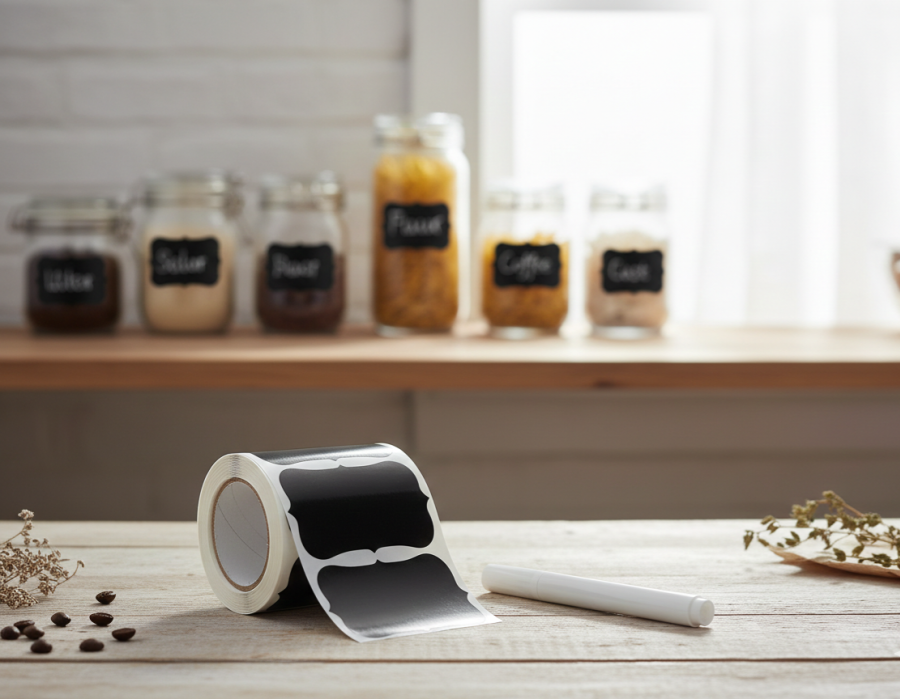 Etikečių rinkinys su rašikliu