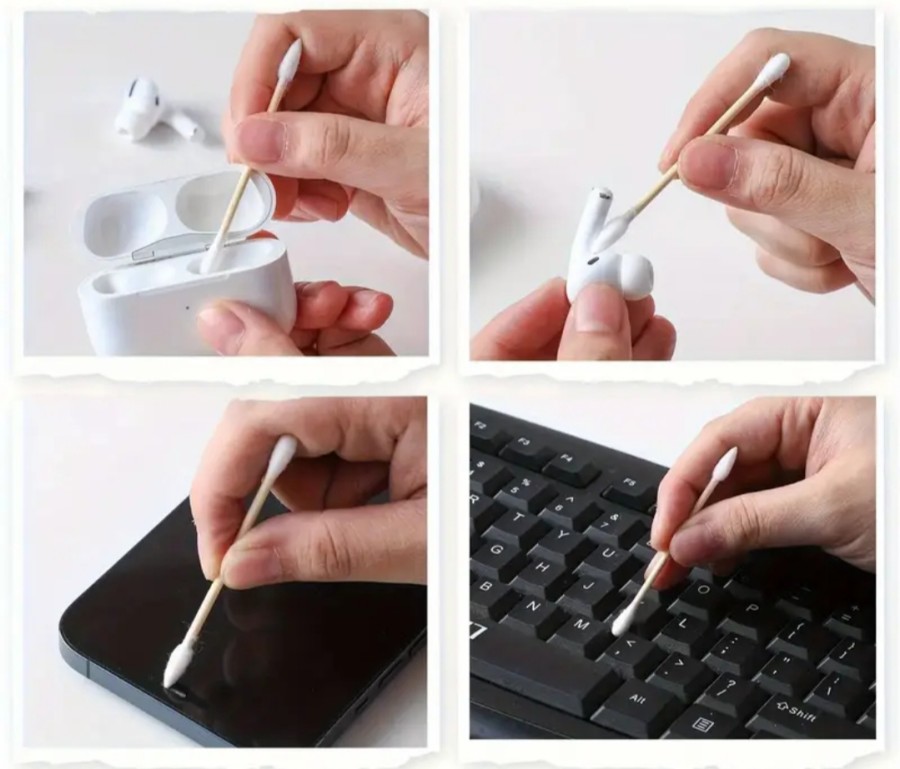 Kosmetiniai ausų krapštukai 200vnt