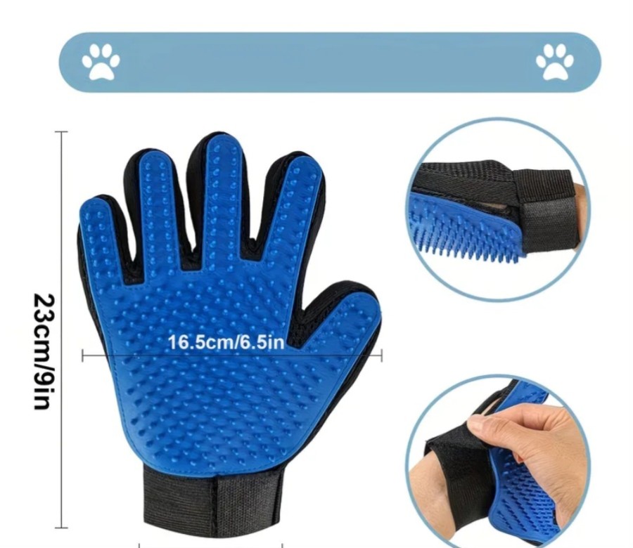 Augintinių šukavimo pirštinė