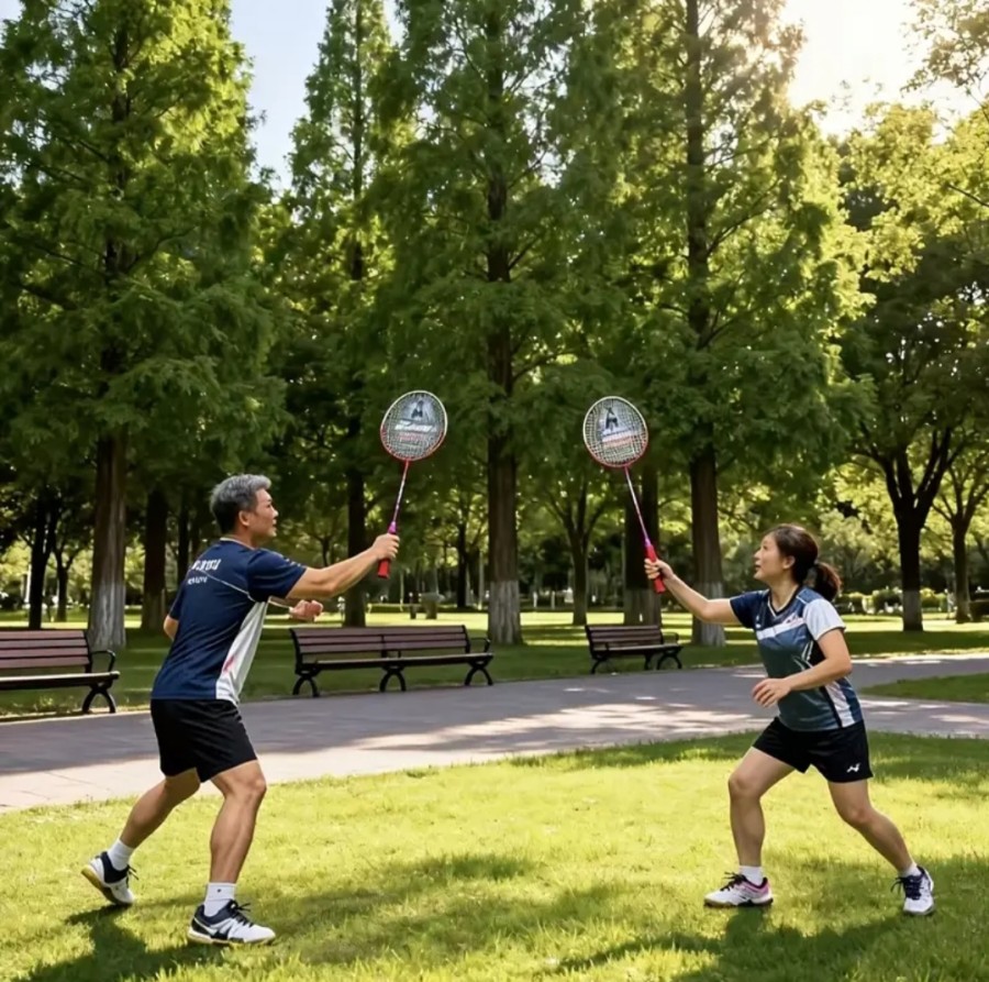 Badmintono rakečių komplektas