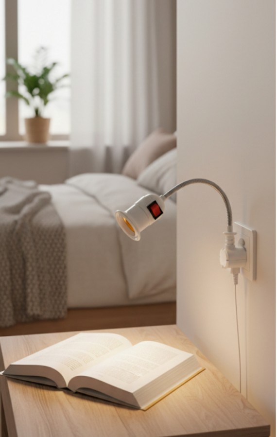 Lankstus šviestuvas-adapteris