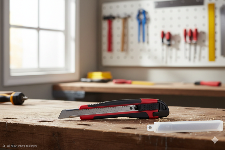 Statybinis peilis +10 geleščių